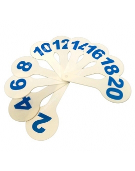 Веер цифровой 1-20 цифры