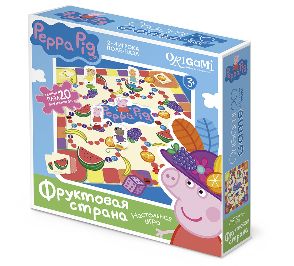 Игра Настольная Peppa Pig Поле-пазл Фруктовая страна