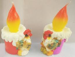 НГ Свеча Петух ассорти