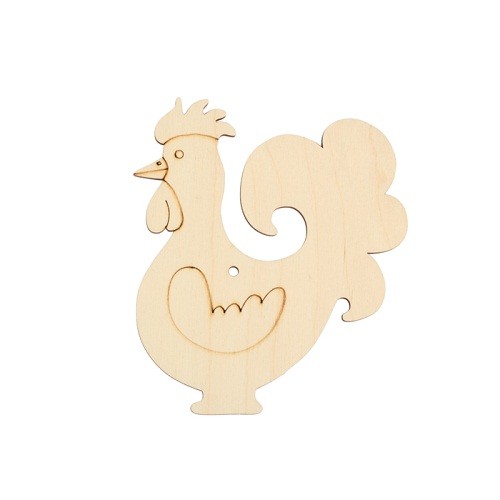 Творч Заготовка фанера Веселый петушок