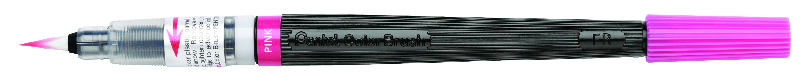 Кисть с краской Colour Brush розовый