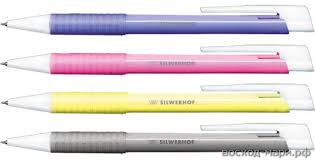Ручка шариковая синяя Silwerhof Soft авт 0,7мм