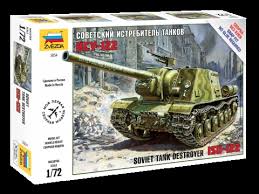 Сборная модель Советский истребитель танков ИСУ-122 1/72