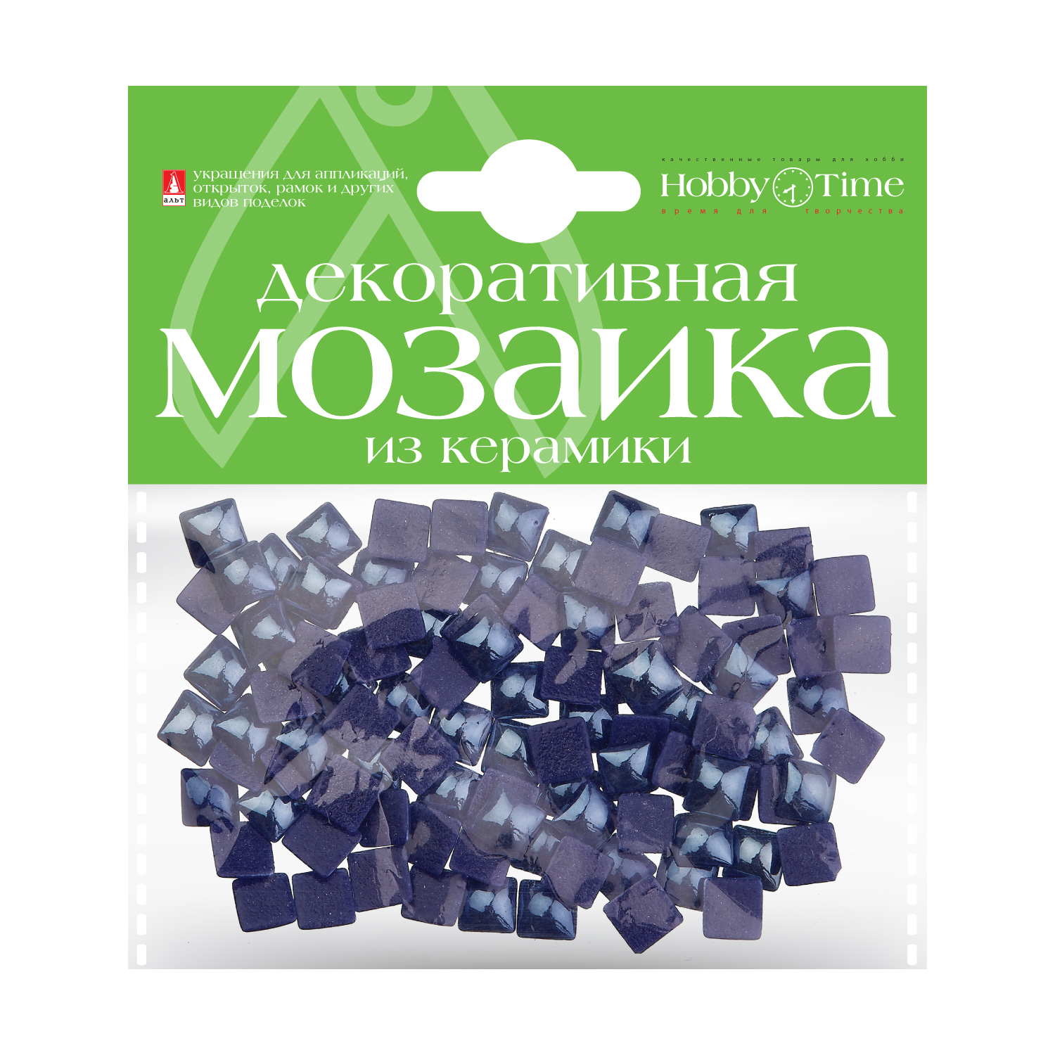Мозаика 8*8мм Керамика Фиолетовый 100шт