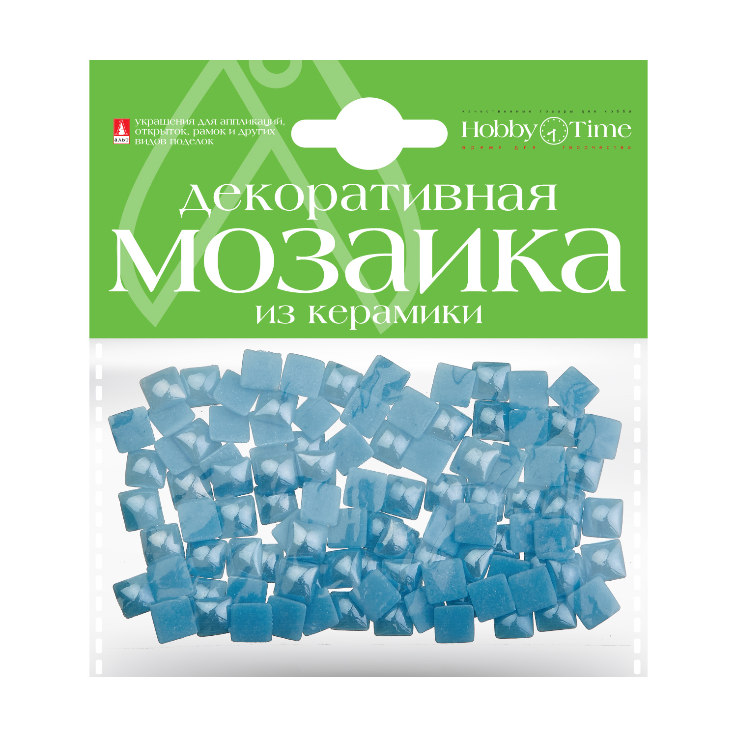 Мозаика 8*8мм Керамика Голубой 100шт