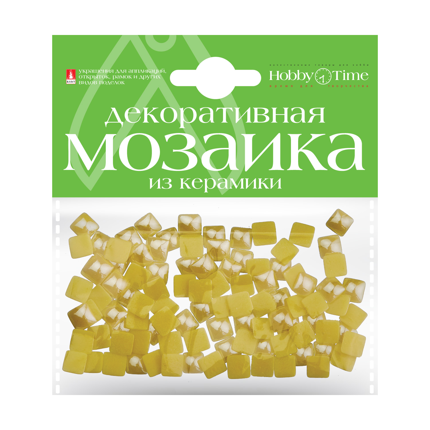 Мозаика 8*8мм Керамика Желтый 100шт