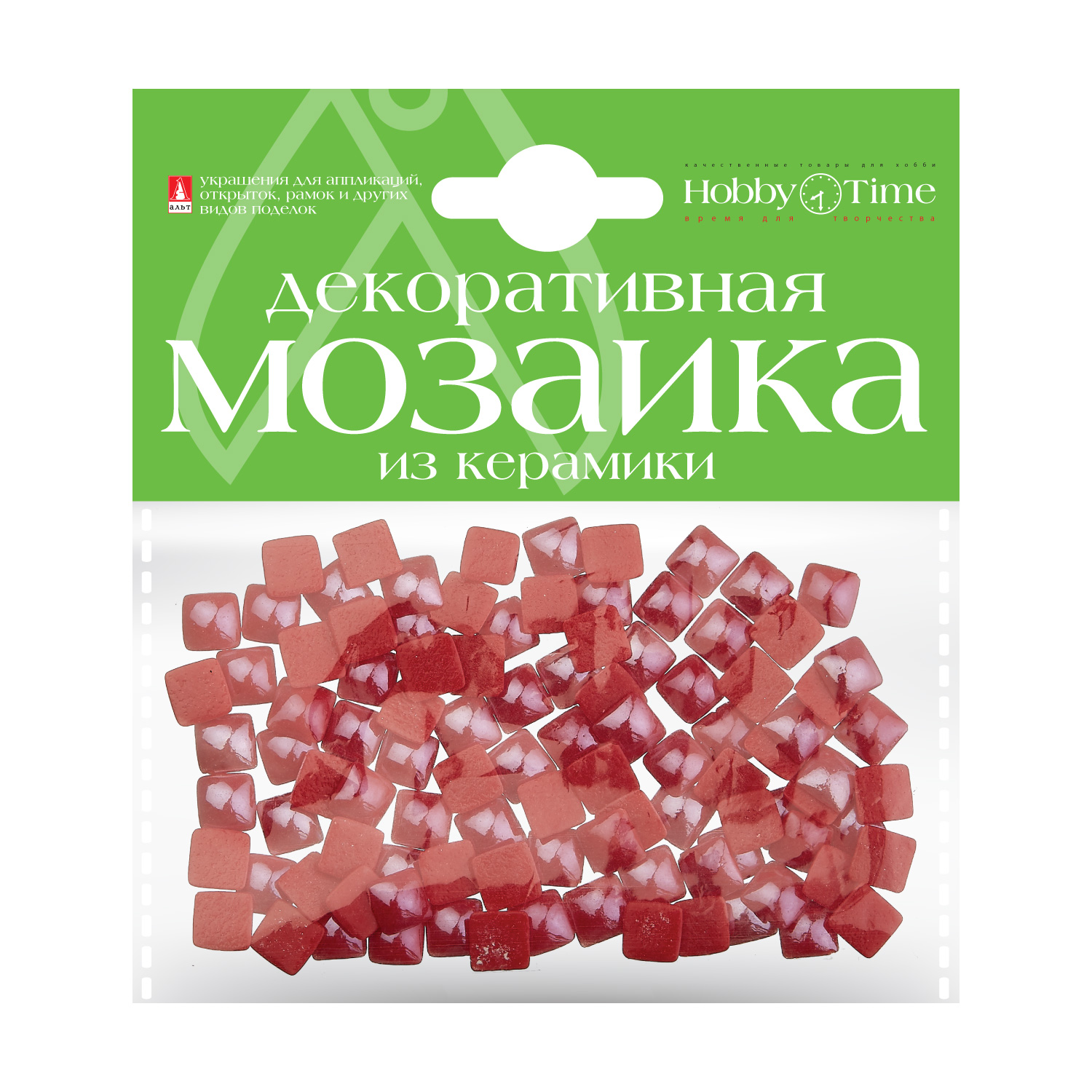 Мозаика 8*8мм Керамика Красный 100шт