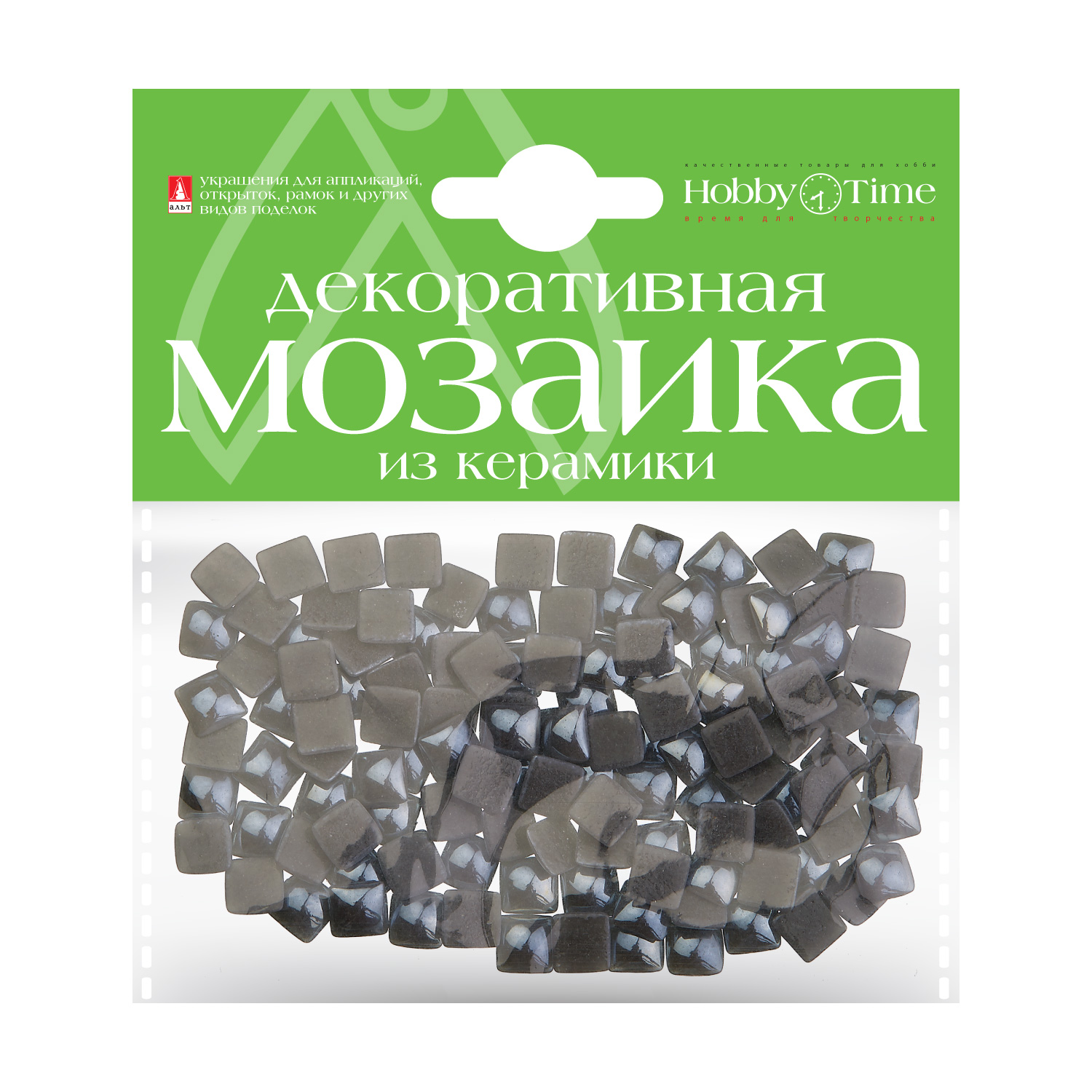 Мозаика 8*8мм Керамика Серый 100шт