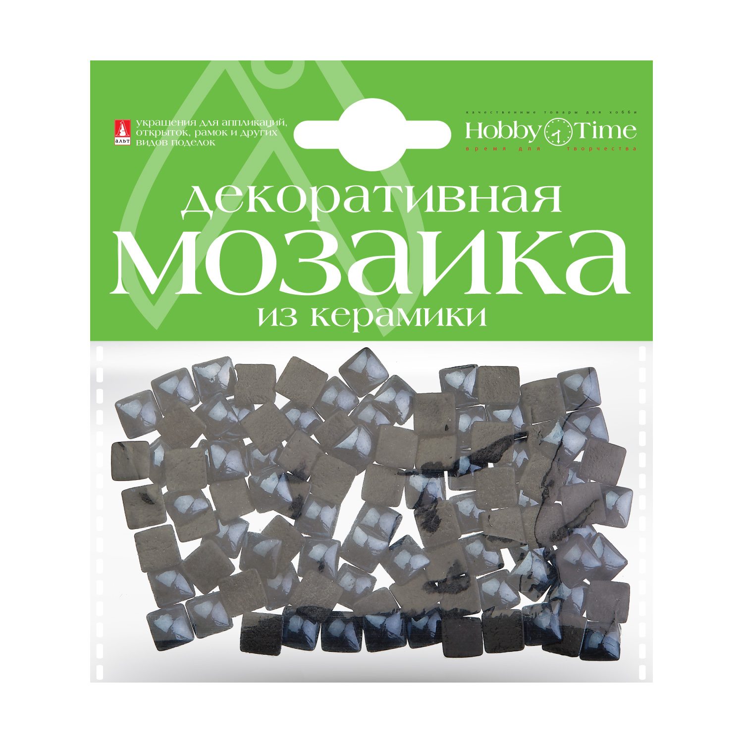 Мозаика 8*8мм Керамика Черный 100шт