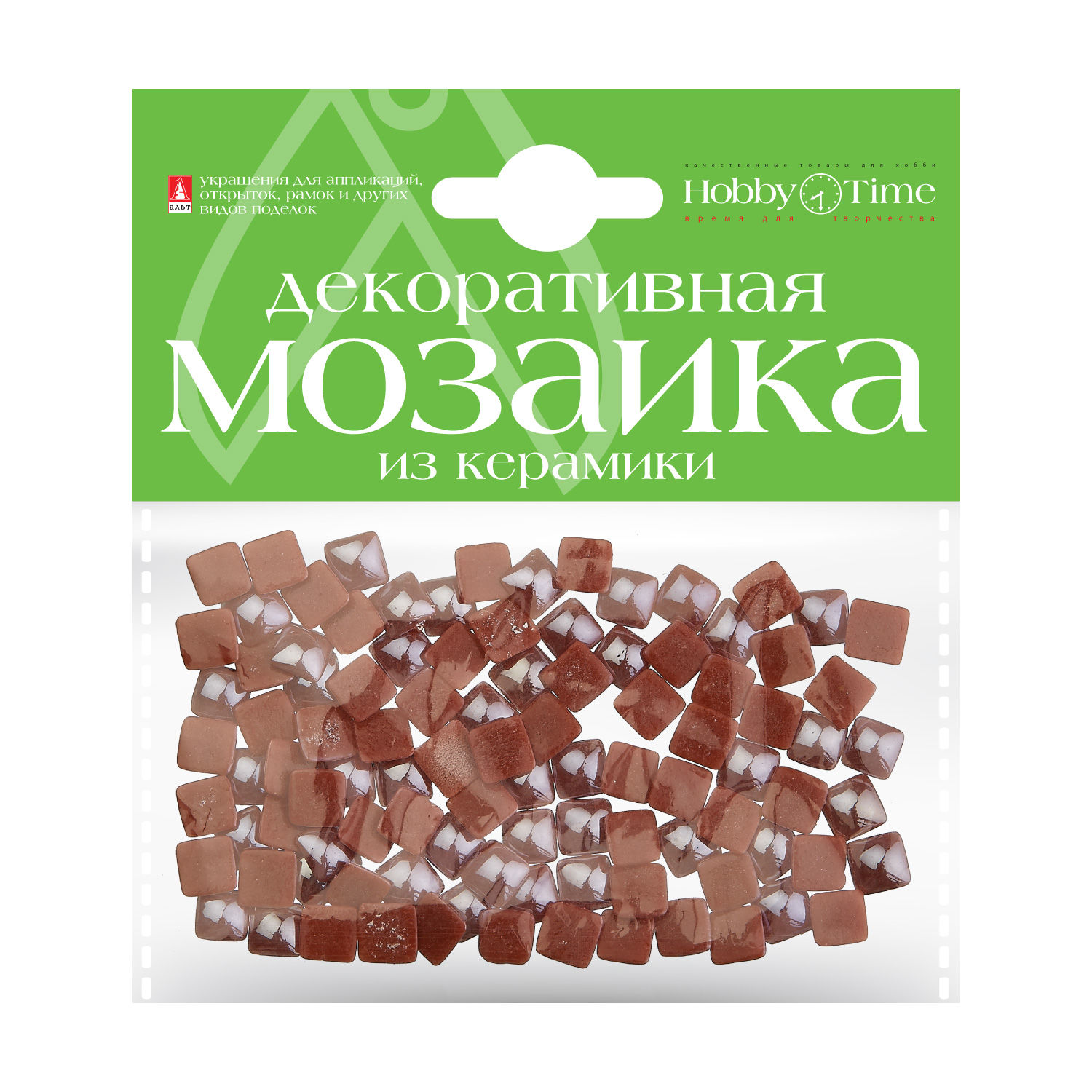 Мозаика 8*8мм Керамика Коричневый 100шт