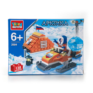 АКЦИЯ-20 Игр Конструктор Арктика: Полярник на снегоходе, с фигурками 138дет