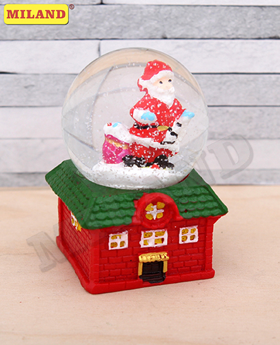 НГ Сувенир Шар снежный d=4,5см Праздничный Дедушка Мороз 5*7см