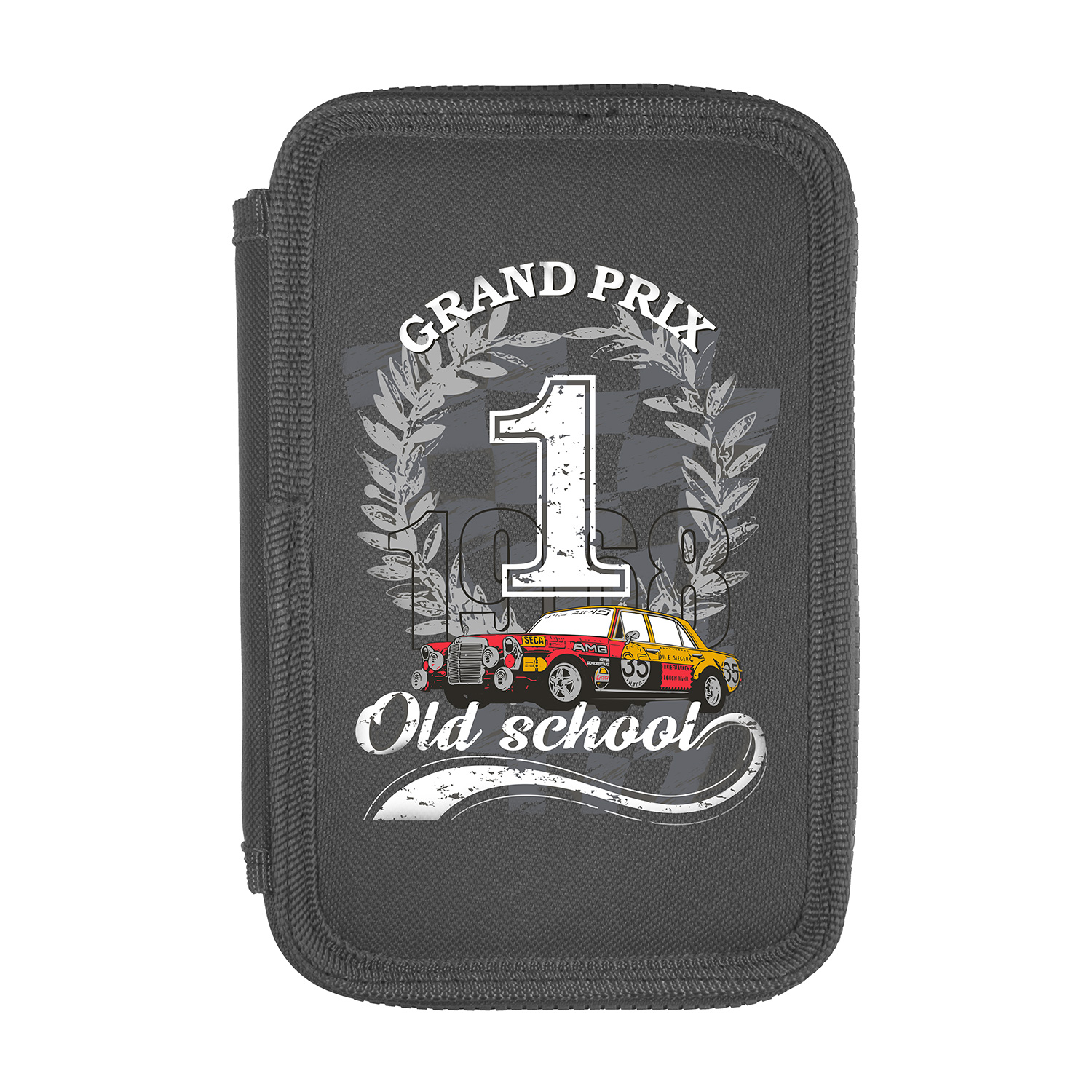 Пенал 1 отд пуст BV Grand prix, темно-серый