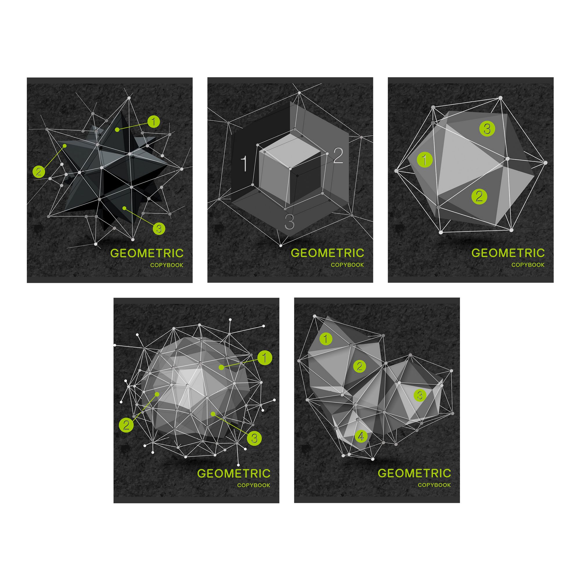 Тетрадь 96л кл Geometric