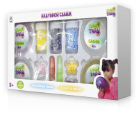 Набор Сделай слайм Надувной слайм (4 вида) с украш.