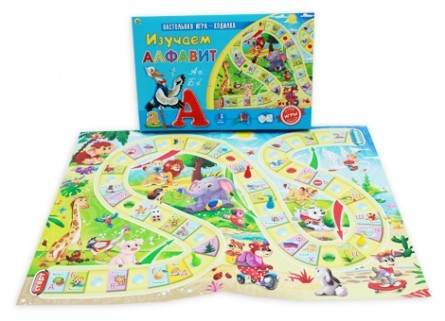 Игра Настольная Изучаем алфавит (ходилка)