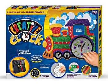 Творч Создай свои часы Паровозик