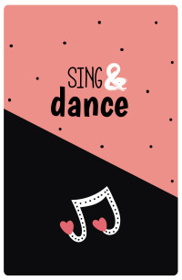 Зап. книжка А5 64л Sing & dance