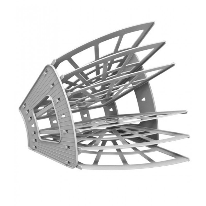 Лоток веерный 6секц 5отд серый ЭКОНОМ