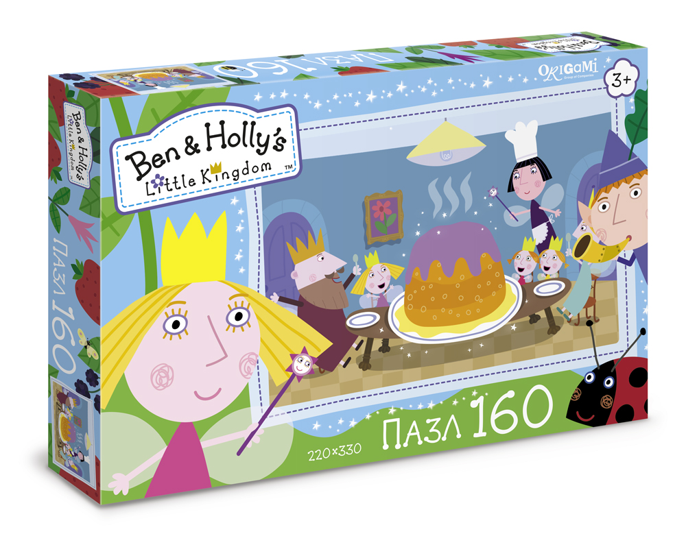 Пазл 160 Origami 02864 Ben & Holly Праздничный торт