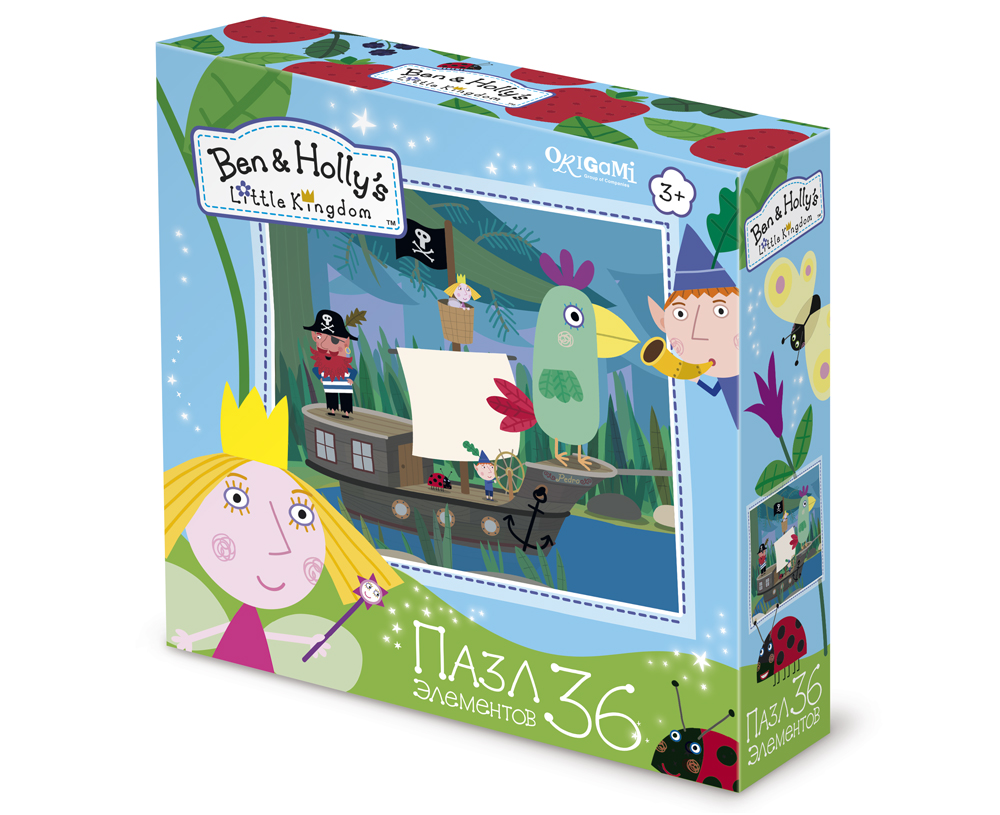 Пазл 36 Origami 02851 Ben & Holly Пиратское приключение