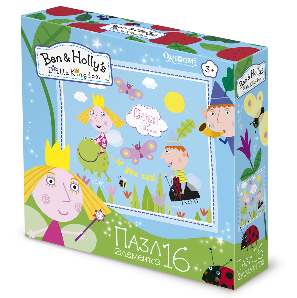 Пазл 16 Origami 02882 Ben & Holly Полетели!