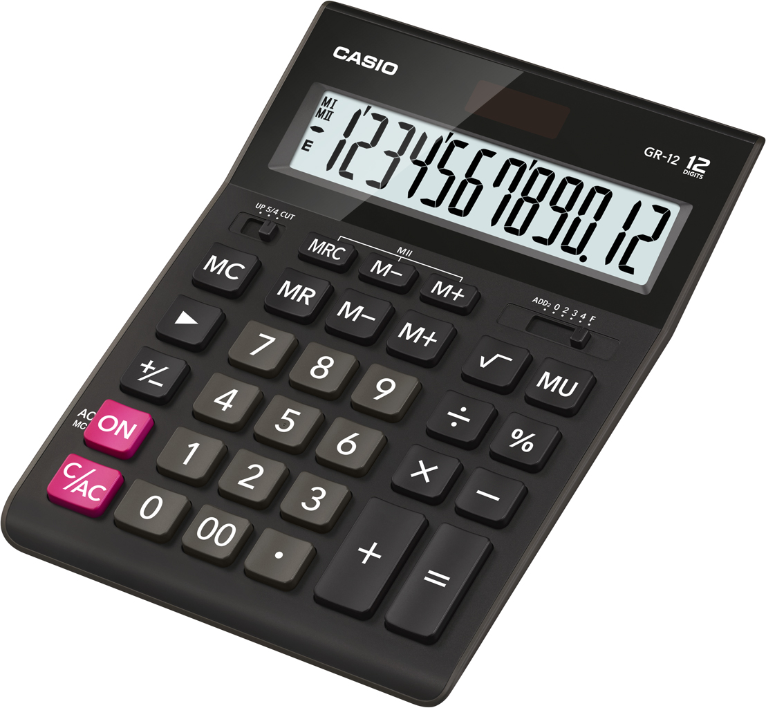Калькулятор 12 разр. Casio настольный черный (аналог 444)