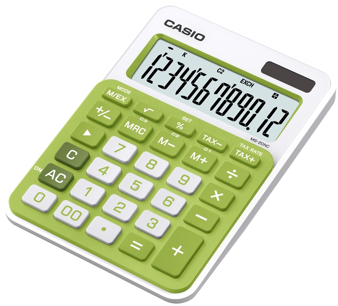 Калькулятор 12 разр. Casio настольный зеленый