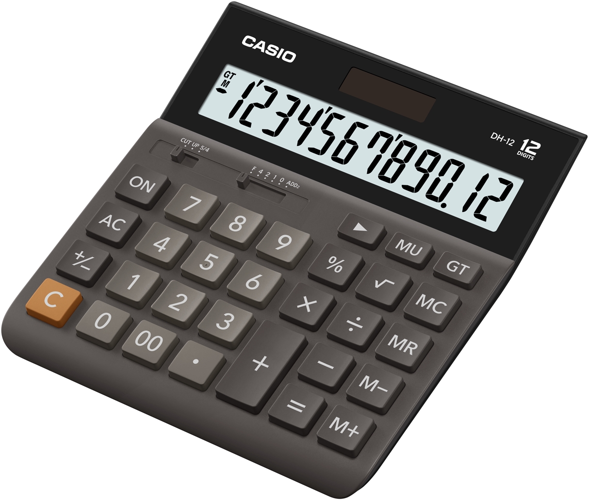 Калькулятор 12 разр. Casio настольный коричневый/черный/серый
