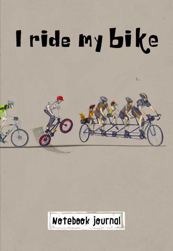 Блокнот А5 I ride my bike. Велосипедисты