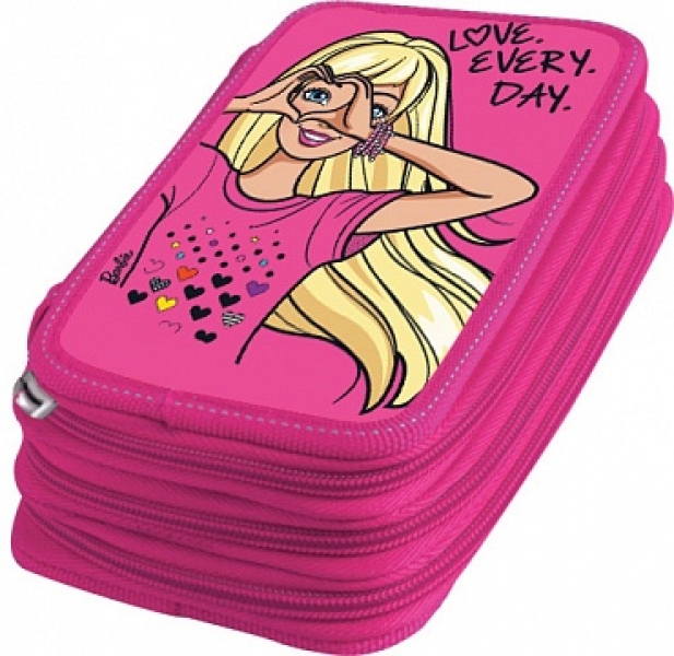 Пенал 3 отд пуст Limpopo Mattel Barbie