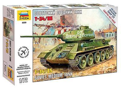 Сборная модель Советский танк Т-34/85 1/72