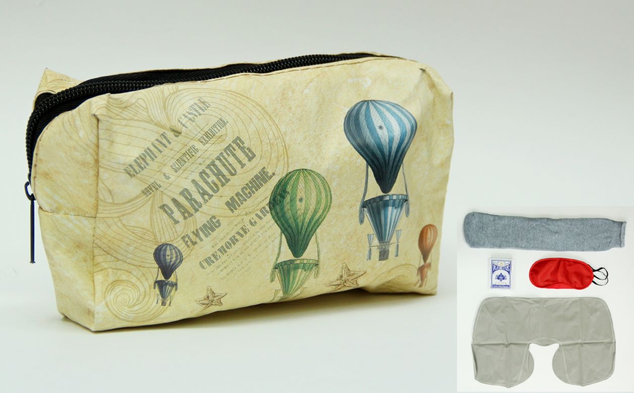 Сувенир Набор для путешествий Воздушные шары (носки, маска д/сна, подушка,