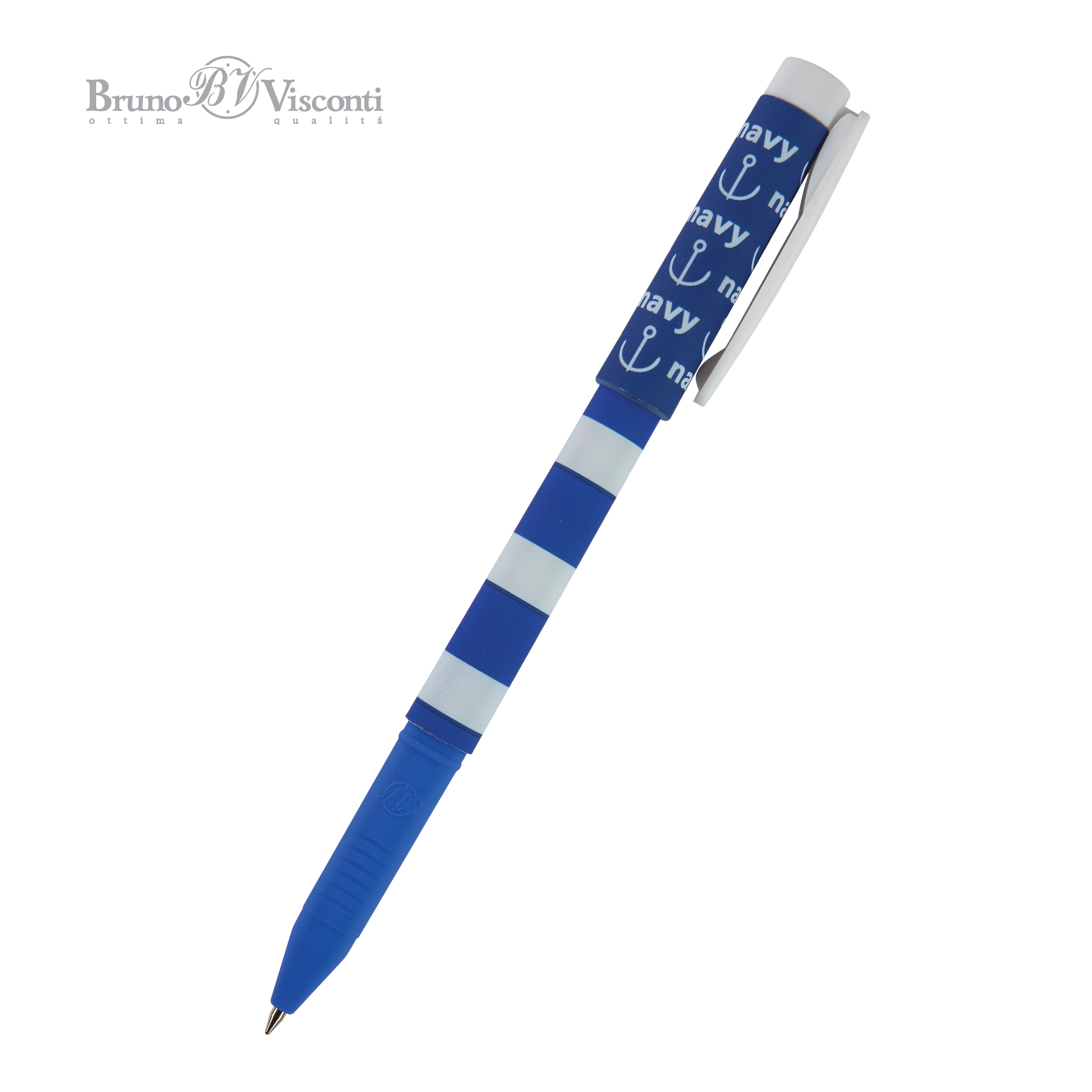 Ручка шариковая синяя BV FreshWrite. Морская 0.7мм