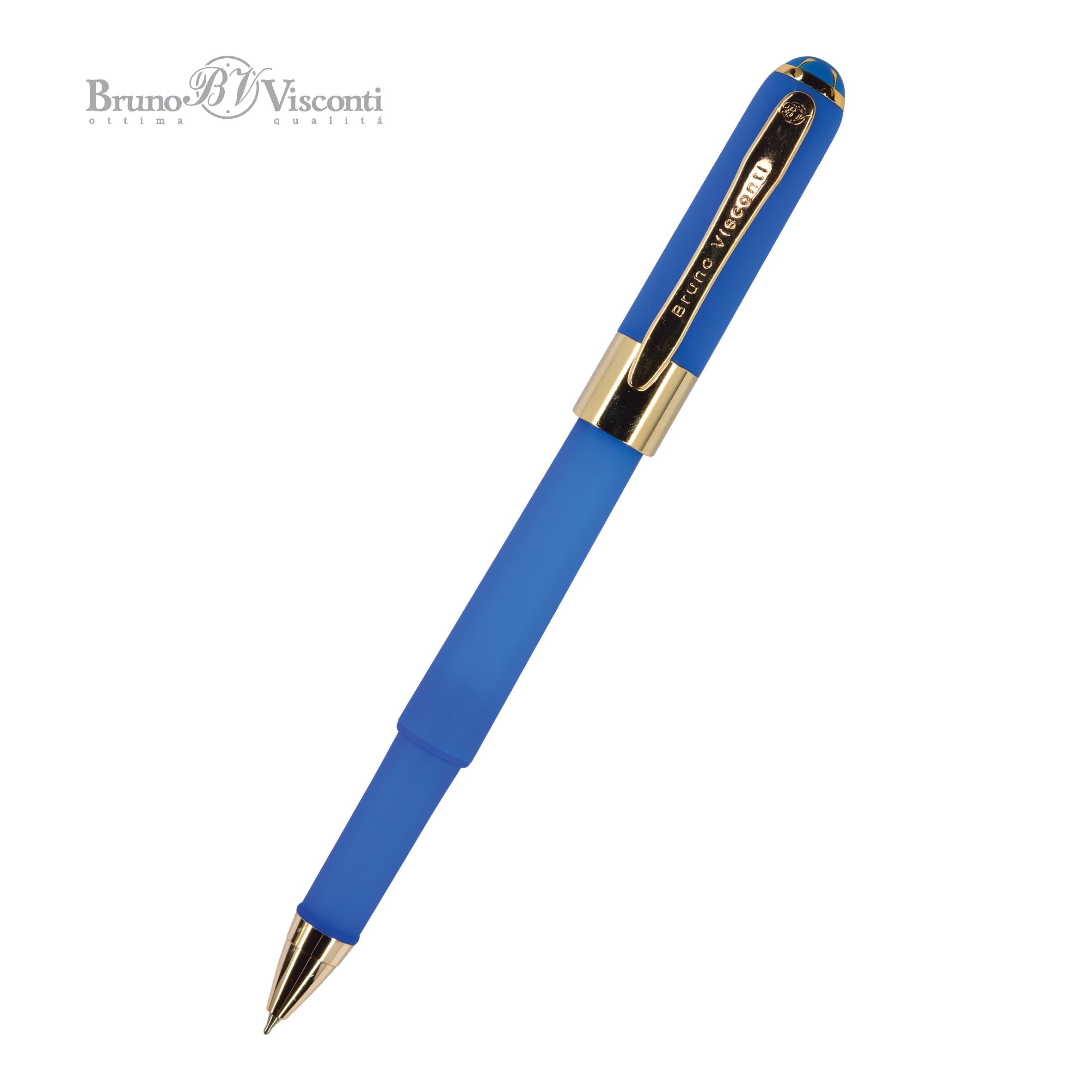 Ручка подар шар BV Monaco синяя 0,5мм синий корпус