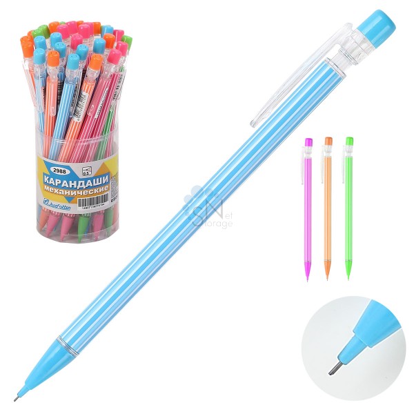 Карандаш мех. 0.5мм Josef Otten полосат корпус ластик