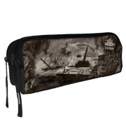 Пенал-косметичка Военная техника Modern Warfe 2 на молнии + отдел на л