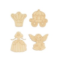 Творч Заготовка фанера Прогулка принцессы