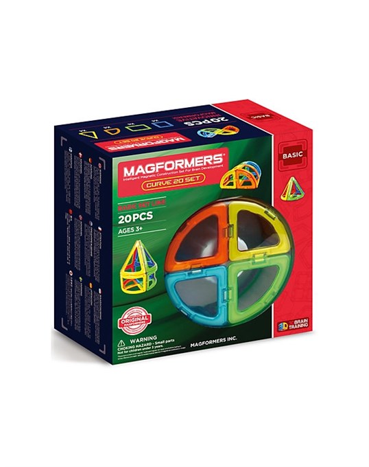 АКЦИЯ-20 Игр Конструктор магнитный Магформерс Curve 20 set