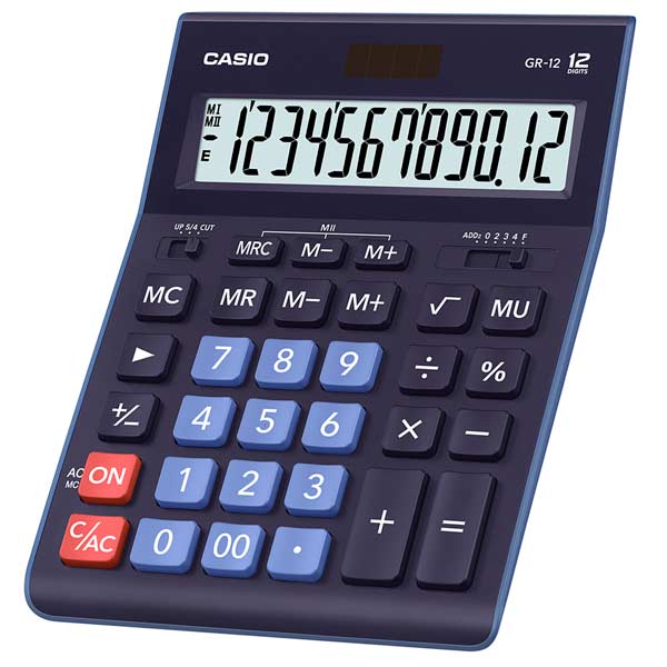 Калькулятор 12 разр. Casio настольный т/синий (аналог 888)