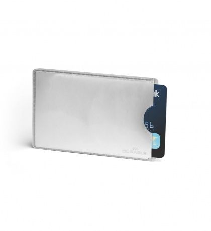 Чехол защитный для кредитных карт RFID SECURE серебристая