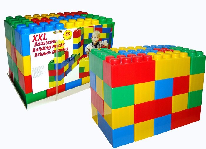Конструктор "XXL" 45 эл. пластмас.