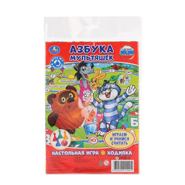 Игра Настольная Ходилка Азбука мультяшек