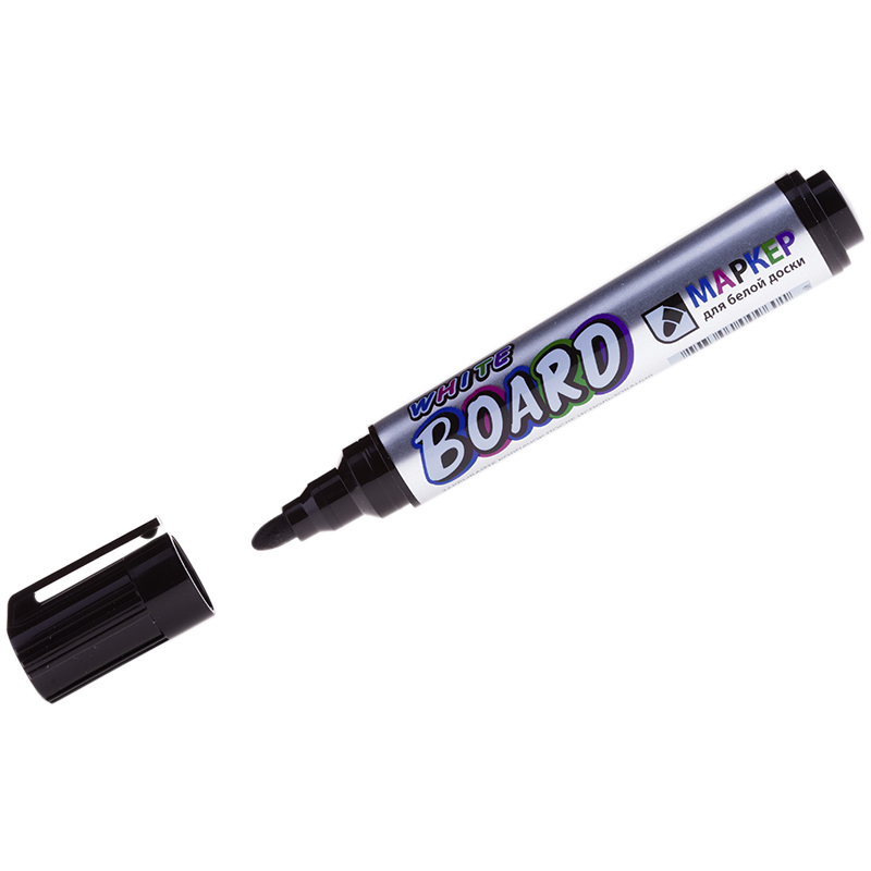 Маркер д/доски черный кругл 3мм