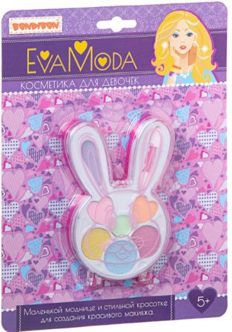 Набор детской декоративной косметики Bondibon Eva Moda Зайчик с тенями