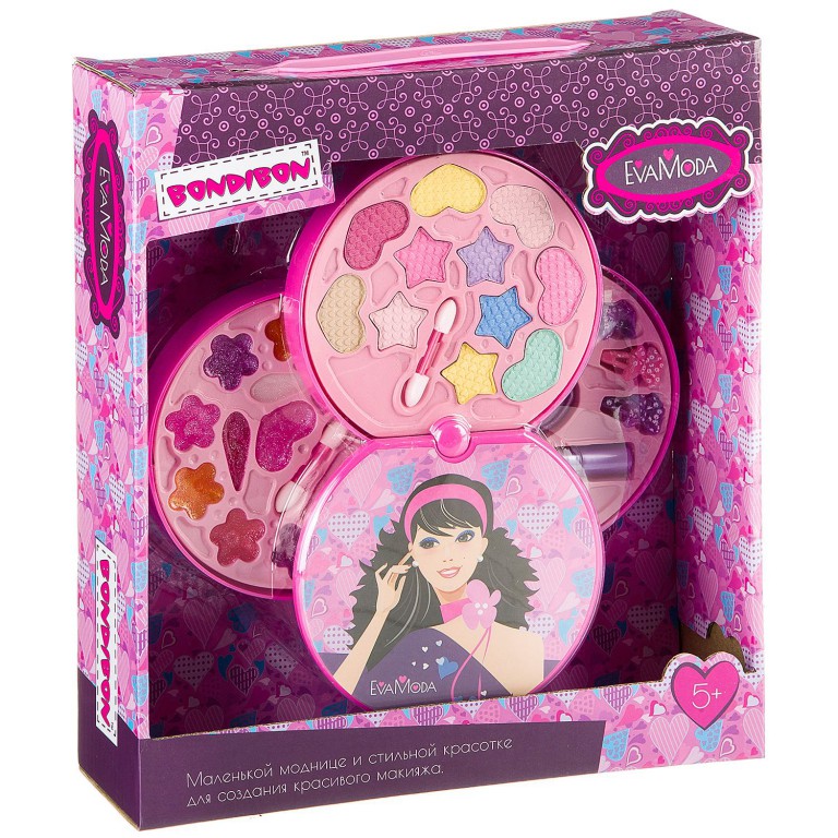 Набор детской декоративной косметики Bondibon Eva Moda BOX Диск 3 ур