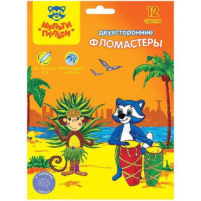 Фломастеры 24цв Мульти-Пульти Енот в Венеции смываемые