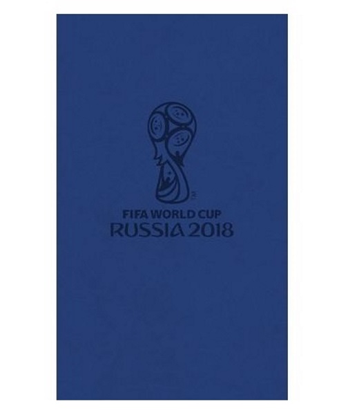 Зап. книжка А5 128л VIVELLA ЧМ ПО ФУТБОЛУ 2018 Эмблема синий