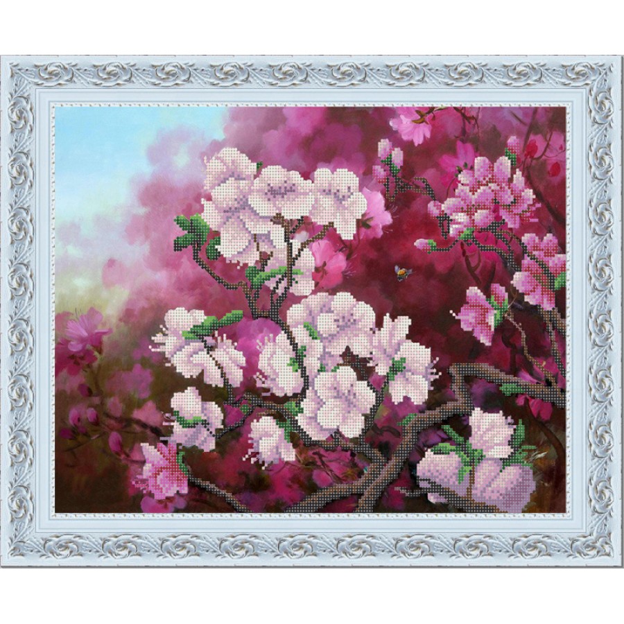 Творч Вышивка бисером Рисунок 29х39 Весенний цвет