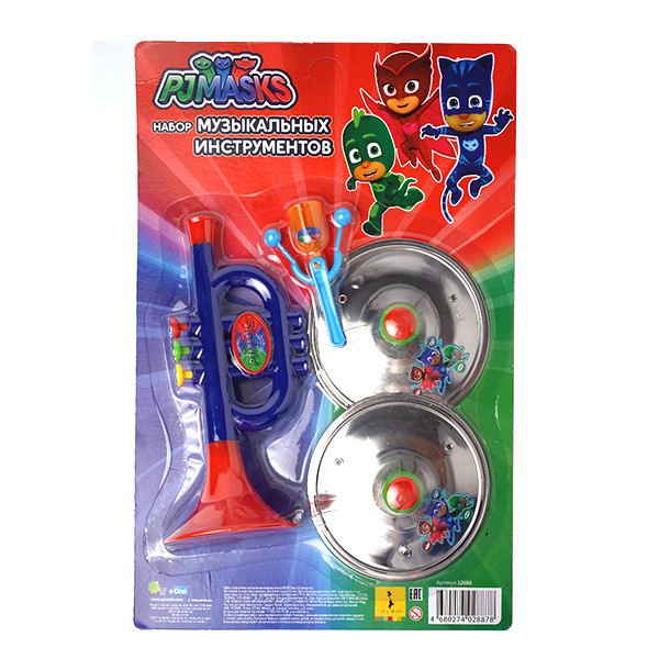 Набор музыкальных инструментов PJMasks (пласт. + металл)